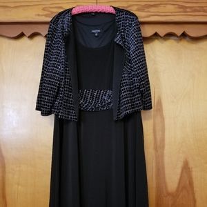 Black dress with jacket